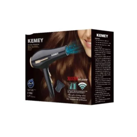 Kemey-KM-2376/2378%20-%203000W%20(%202%20in%201%20)%20Powerful-Professional-Heavy-Duty-Hair-Dryer---%20Black%20-%20Image%203