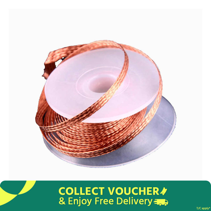 Solder Remover WICK Desoldering Braid Wick Width 2mm Length 0.75m Electronics BGA SMD Components Repair Desoldering Wick Braided Copper Remover