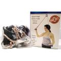 Overhead Hand Shoulder Pulley Equipment Kit With Rope For Home Gym Exercise & Physical Therapy - Plastic Handle. 
