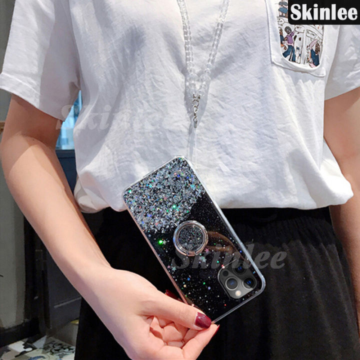 Phone%20Case%20for%20Samsung%20Galaxy%20A03%20Glitter%20Starry%20Sky%20Bling%20Ring%20Lanyard%20Shiny%20Soft%20Cases%20for%20Samsung%20A03%20Transparent%20Holder%20Stand%20Back%20Cover%20Stars%20Girls%20-%20Image%209