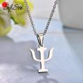 Necklace necklace for women necklaces aesthetic necklace gold pawnable Sifisrri Minimalistic PSI Symbol Necklaces For Women Men Stainless Steel Psychology Pendant Necklace Greek Letter Jewelry Gift.