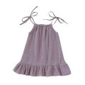 Summer Toddler Baby Girl Sleeveless Ruffles Dress Sarafan Kids Cotton Linen Muslin Slip Dresses Clothing. 
