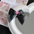 1PC Pink Coolemy Popular Simple Elegant Ins Style Sweet Hair Pins Hair Accessories Girls Black Bow Skull Women Hair Rope Ponytail Holder. 