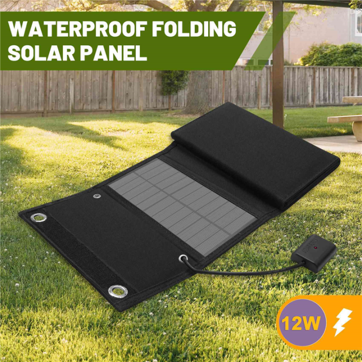 12W%20Foldable%20USB%20Solar%20Panel%20Cell%20Charger%20for%20Mobile%20Phone%20Hiking%20-%20Image%203