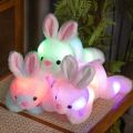 Light Up Rabbit Plush Toy Cute Colorful Light Up Plush Stuffed Animal Rabbit Doll Kawaii Bunny Peluche Christmas Gift for Kids. 