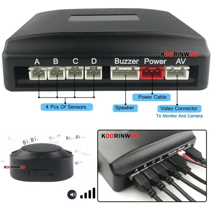 Option%202-Red%20Sensors-Koorinwoo%20LCD%20Screen%20Parktronics%208/4%20For%20Cars%20Parking%20Sensors%20HD%20System%2022MM%20Camera%20With%20Radar%20Detector%20Full%20Kit%20For%20Android%20DVD%20-%20Image%206