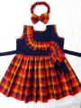 Grameen check comfortable Baby Dress 1 to 10 years. 