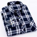 Cotton Check Long Sleeve Casual Shirt for Men. 