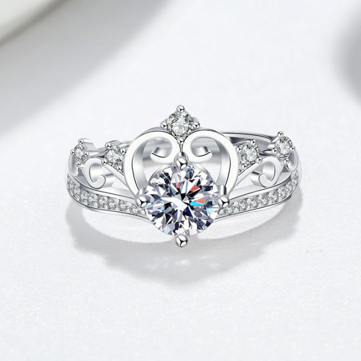 Platinum%20Plated%20Full%20Zircon%20Sparkling%20Wedding%20Crown%20Bridal%20Ring%20for%20Women%20Crown%20Micropaved%20Diamond%20Engagement%20Ring%20-%20Image%204