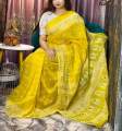 Katan Designer Screen Print Half Silk Saree For Woman. 