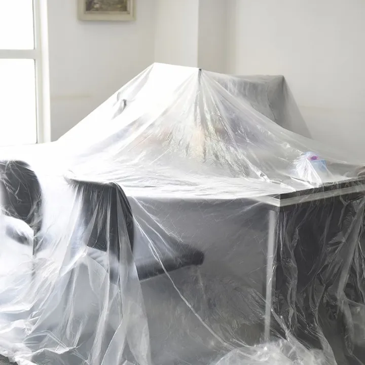 Various size clear plastic furniture cover sofa cover chair cover