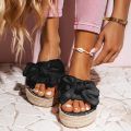 Women's Sandals Summer Solid Women Shoes Bow Sandal Slipper Indoor Outdoor Flip-flops Beach Shoes Female Slippers Plus Size. 