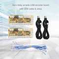 Accessories For Arcade Zero Delay USB Encoder DIY Kit Set Game Cable LED Button. 