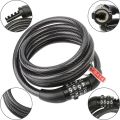 Bike Helmet Lock 4 Digit Combination Cable Lock for Multipurpose  , Bicycle lock - Innovative Design - To Experience Greatness. 