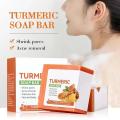 Hand Made Turmeric Soap Body Cleaning Lightening Dark Underarm Leg Body Cleansers Brightening Face Soap Tender Skin Care Beauty. 