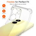Vivo Y36 4G/Y27 5G/Y27s 4G/Y77T Premium Silicone Case Crystal Clear Soft TPU Ultra-Thin Transparent Flexible Protective Mobile Phone Back Cover.
