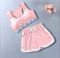 Sports Bra and Shorts Set for Women, Comfortable Activewear. 