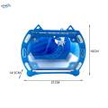 Hamster Carrier Cage Travel Cage Carry Case for Sugar Glider Small Pets Rats Blue.
