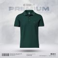 Fabrilife Premium Double PK Cotton Polo - Green.