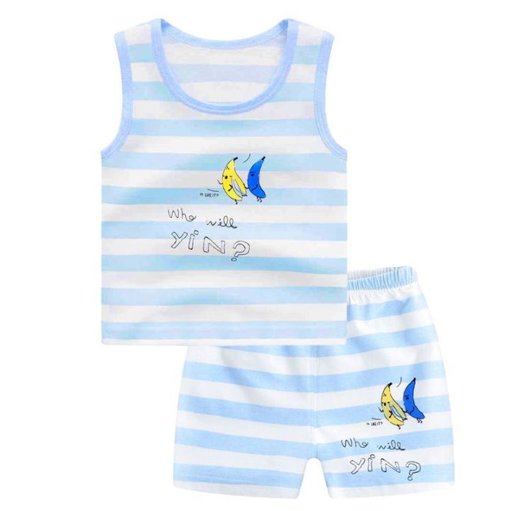 Baby%20Summer%20Pure%20Cotton%20Sleeveless%20Suit%20Baby%20Thin%20Vest%20Set%20Children%20Boys%20Little%20Boys%20Western%20Style%20Summer%20Sports%20-%20Image%203