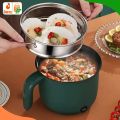 Compact Multifunctional Non-Stick Mini Rice Cooker & Electric Frying Pan - Easy Cooking for 1-2 Persons. 