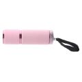 3X Outdoor Mini Pink Rubber Coated 9-LED Flashlight Torch. 