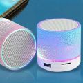 Wireless Mini Speaker, Subwoofer, Dazzle Crackle 7 Colour Light Wireless Mini Speaker, Portable Small Speaker. 