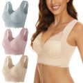No Steel Ring Large Size Bra Female Beauty Back Gathers Hot Lace Underwear Wrap Chest Sports Shockproof Vest.