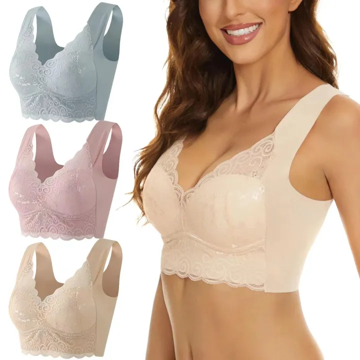 No%20Steel%20Ring%20Large%20Size%20Bra%20Female%20Beauty%20Back%20Gathers%20Hot%20Lace%20Underwear%20Wrap%20Chest%20Sports%20Shockproof%20Vest%20-%20Image%202