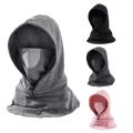 D Shop Windproof Cycling Face Cover With Hat For Winter Bike Hooded Mask With Neck Warmer. 