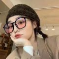 Strict Selection Pure Desire Blush Glasses Female Black Frame Face without Makeup Gadget Comes with Makeup Feeling Slimming Glasses Frame with Myopic Glasses Option Degrees. 