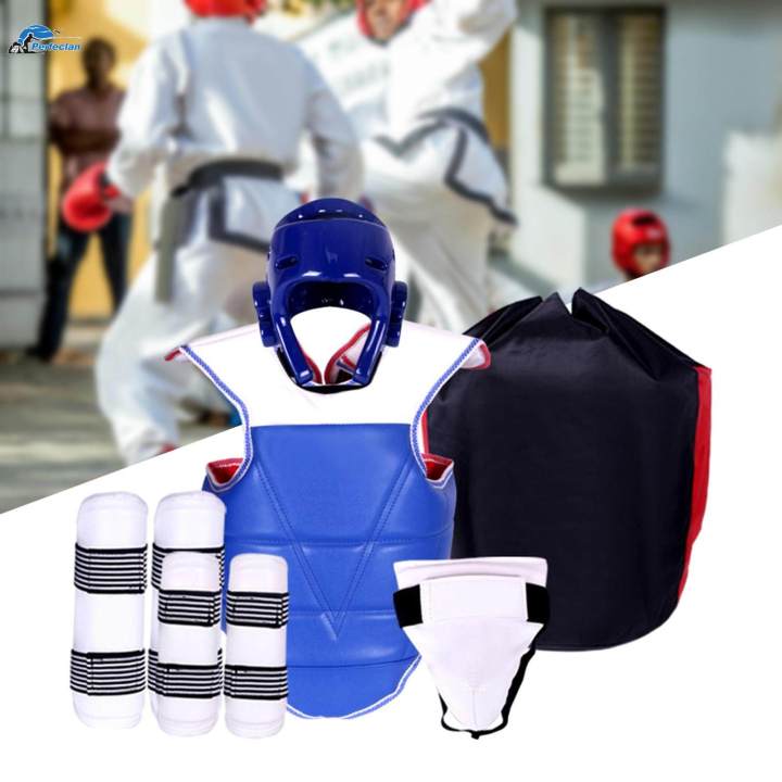 5%20Pieces%20Taekwondo%20Protective%20Gear%20Karate%20Sparring%20Gear%20for%20uay%20Thai%20-%20Image%206