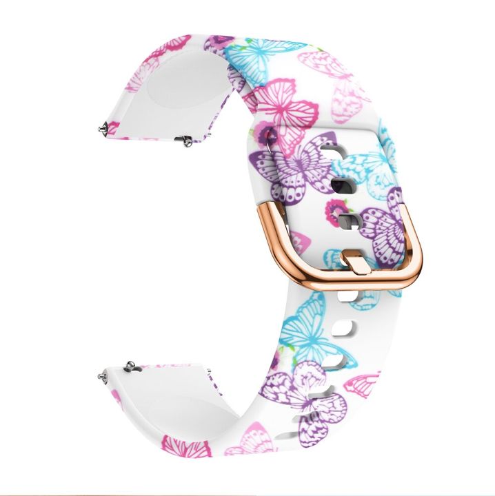 KW19 Bracelet Watch Band WOMEN Smartwatch Silicone Strap Flower Watchband Soft Rubber Wrist Loop Girls