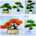 Artificial Bonsai Tree (35Cm Long+Wide) In Plastic Pot For Office, Home, Reading Table Decoration - Home Decoration Item - Home Decoration Item - artificial flower. 