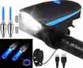 2 In 1 Bicycle Waterproof Light Combo - Multicolor.