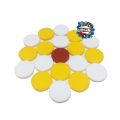 Special Carrom Guti with Stricker (5 Pcs guti Extra) - Yellow & White.