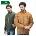 WOODLAND Men Olive/Mustrad Full Zipper Reversible Jacket.