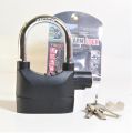 Large Size Security Alarm Lock for Bike and Door Security. Security Alarm Tala of Metal body & Long shackle..