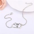 Retro Punk 2020 New Summer Fashion Anklets Wild Love Heart-shaped Double-hearted Anklet Lady Legs Anklet Wholesale. 