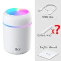 Xiaomi 300ml H2O Air Humidifier Portable Mini USB Aroma Diffuser With Cool Mist For Bedroom Home Car Plants Purifier Humificador. 
