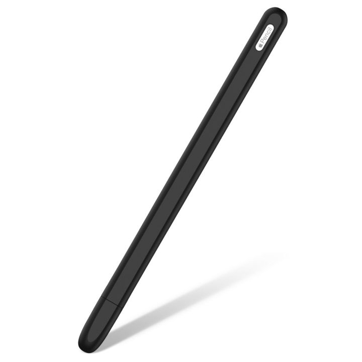 Bakeey Anti-slip Anti-fall Silicone Touch Screen Stylus Pen Protective Case for Apple Pencil 2nd Generation-Black