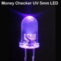 20Pcs - UV Money Checker LED Ultra Bright Clear Transparent DC 3V 20mA 5mm Purple UV LED Diode Lights Emitting Diodes LEDs Bulbs UV Light Bulbs. 