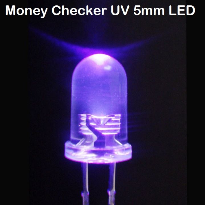 20Pcs%20-%20UV%20Money%20Checker%20LED%20Ultra%20Bright%20Clear%20Transparent%20DC%203V%2020mA%205mm%20Purple%20UV%20LED%20Diode%20Lights%20Emitting%20Diodes%20LEDs%20Bulbs%20UV%20Light%20Bulbs%20-%20Image%204