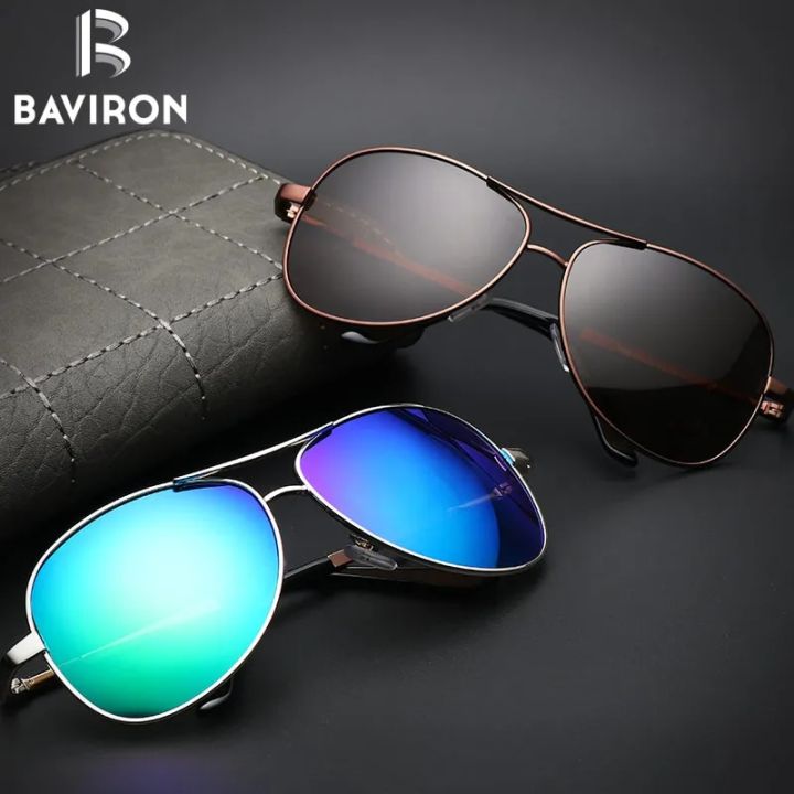 BAVIRON%20Classic%20Pilot%20Sunglasses%20For%20Man%20Colorful%20Mirrored%20Polarized%20Sun%20Glasses%20Blank%20Package%20For%20Dropshipping%20Model%20-%20Image%203