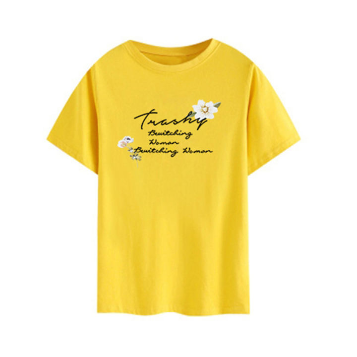 Summer%20New%20Short%20Sleeve%20T%20T-shirt%20Women's%20Korean-Style%20plus%20Size%20Women's%20Clothing%20Student%20Casual%20Top%20-%20Image%205