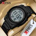 OFNS Metal Electronic Watch LED Display Watch Trend Waterproof Multi functional Men's Watch NS6160-5.