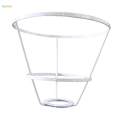 Iron Lamp Shade Frame , Tabletop Light Stand Durable Practical DIY Lightweight Lampshade Frame for Anniversary Cafe Light Cage Guard.