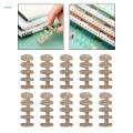 10Pcs 5 Rings Loose Leaf Binder Rings Binding Rings for Photo Notebook Cards.