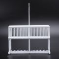 2 in 1 White 24 Pieces Microscope Slides Staining Rack Dish Set.