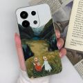 Phone Case For Xiaomi Redmi Note 13 4G Back Cover Cute Cat Shockproof Transparent Silicone Matte TPU For Redmi Note 13 Pro Funda.